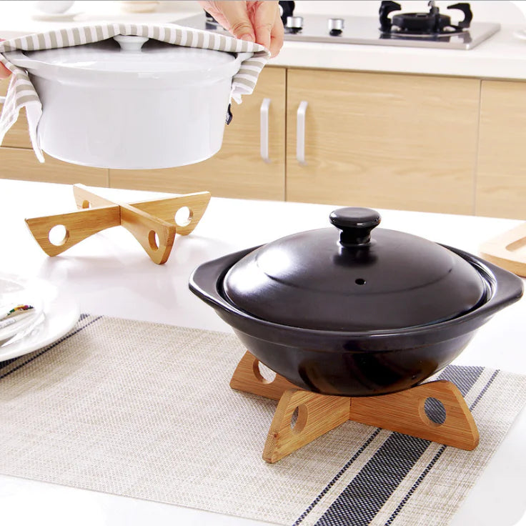 Bamboo Heat-Resistant Cross Mat for Dining Table