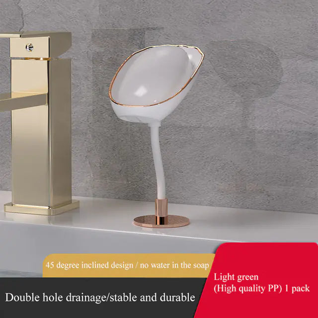 Wall Mounted Luxury Soap Holder Storage Box for Bathroom