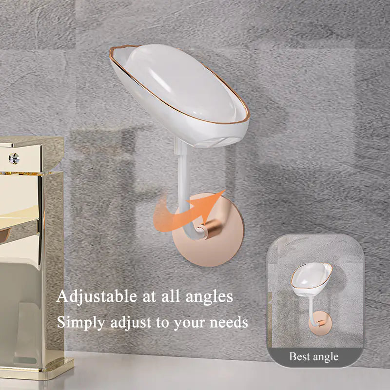 Wall Mounted Luxury Soap Holder Storage Box for Bathroom