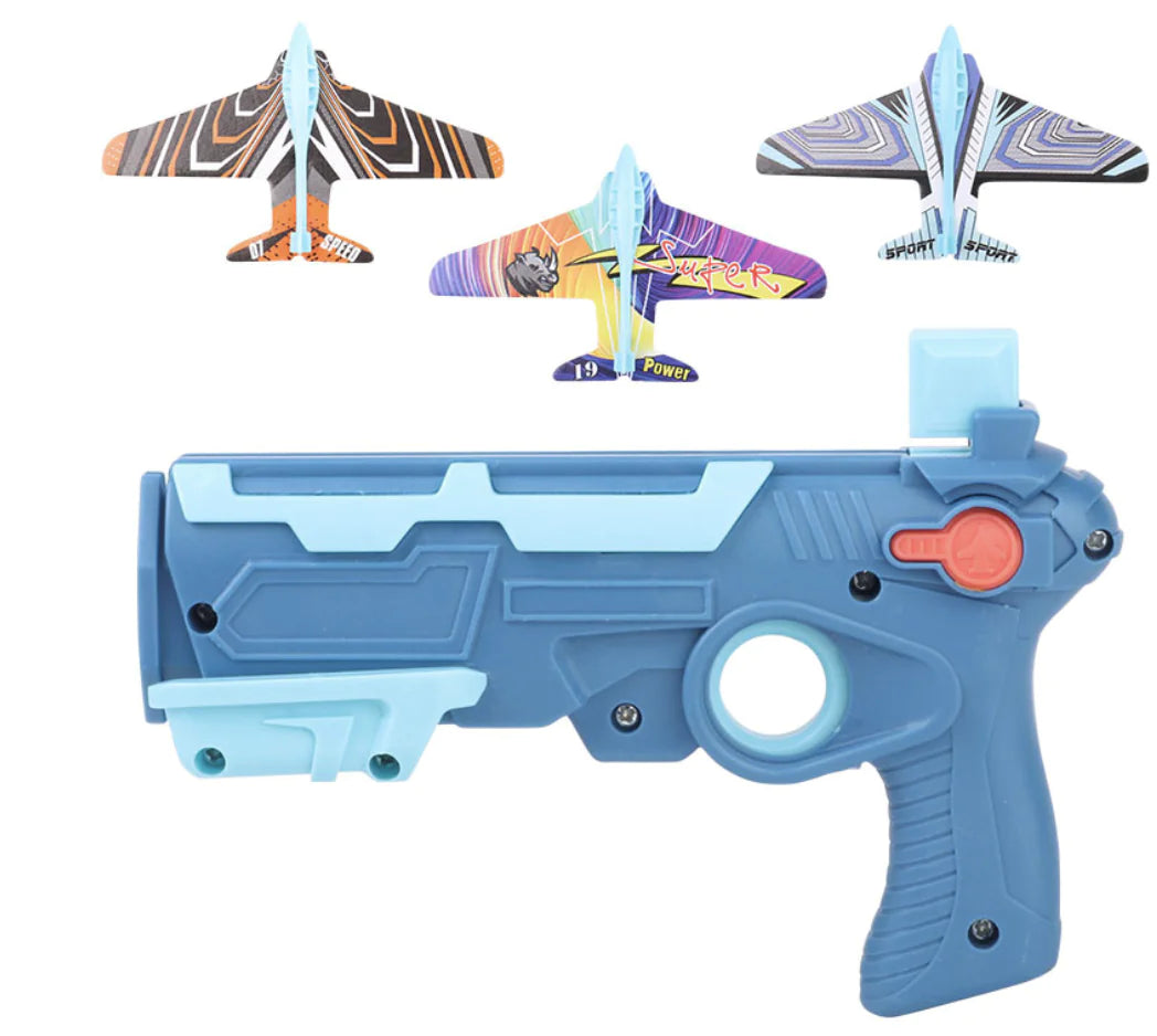 Children's Foam Plane Glider Outdoor Toy Launcher