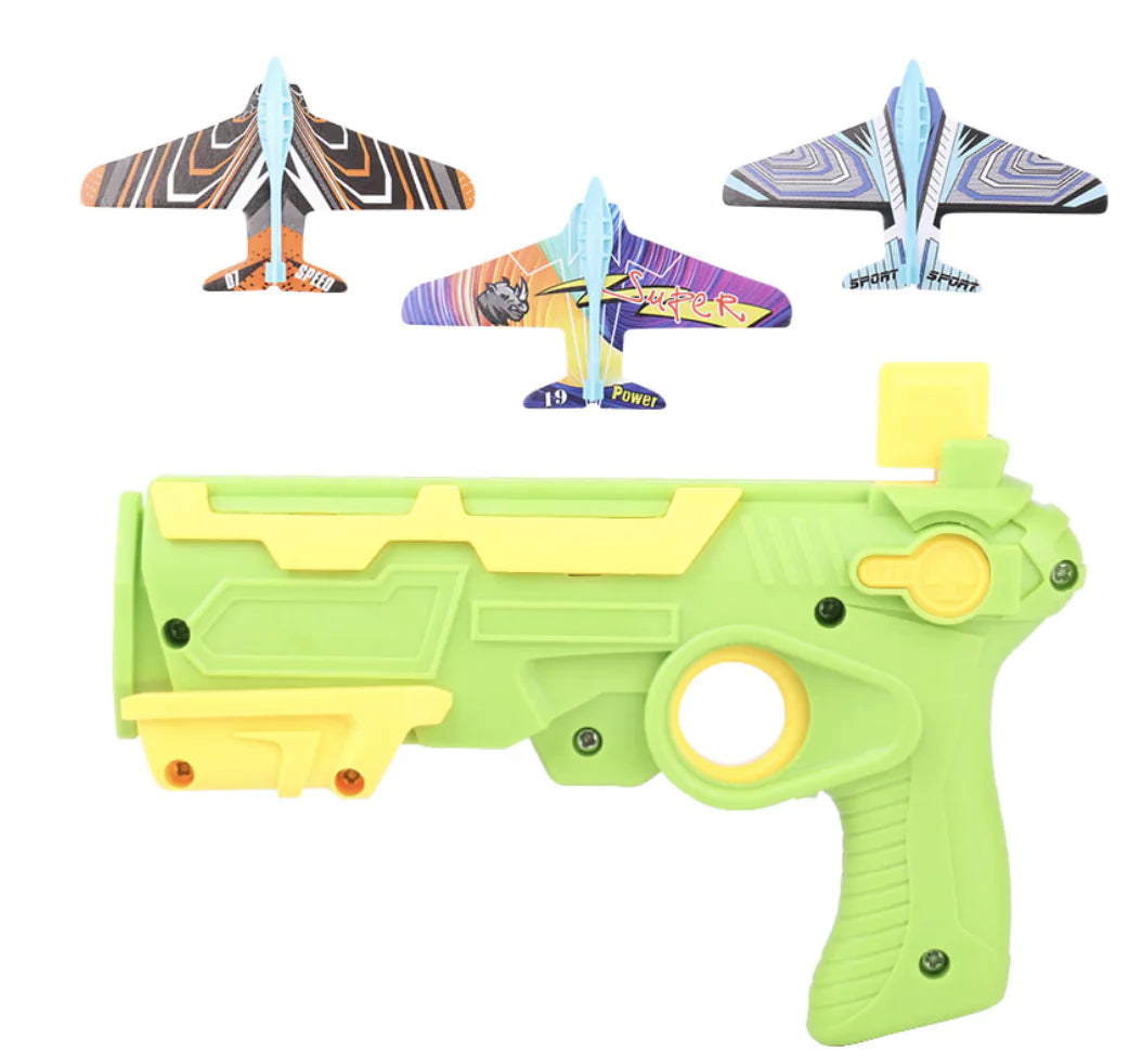 Children's Foam Plane Glider Outdoor Toy Launcher