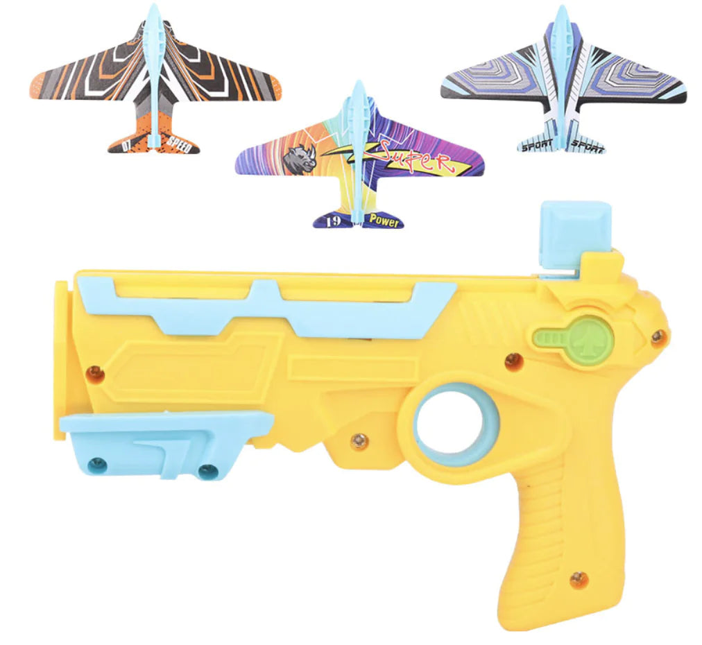 Children's Foam Plane Glider Outdoor Toy Launcher