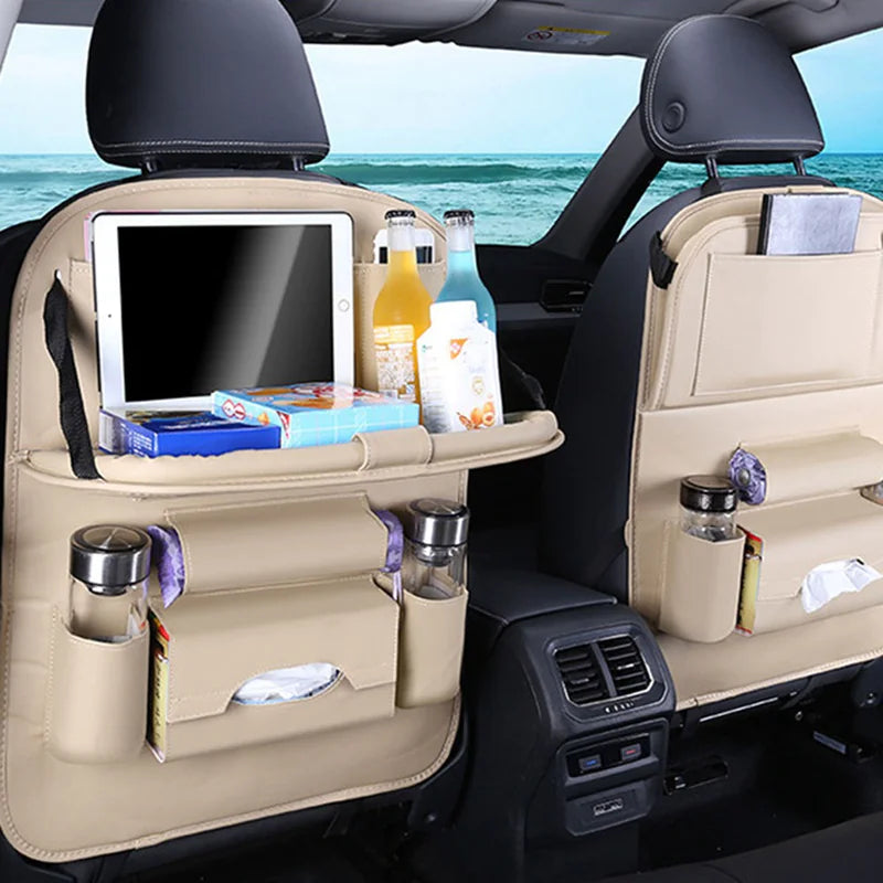 Car Seat Organizer with Foldable Table