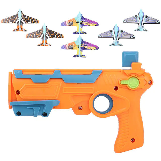 Children's Foam Plane Glider Outdoor Toy Launcher