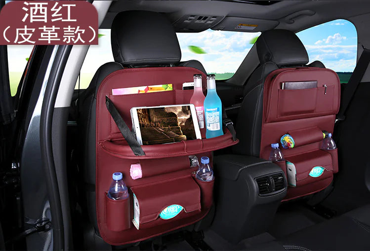 Car Seat Organizer with Foldable Table