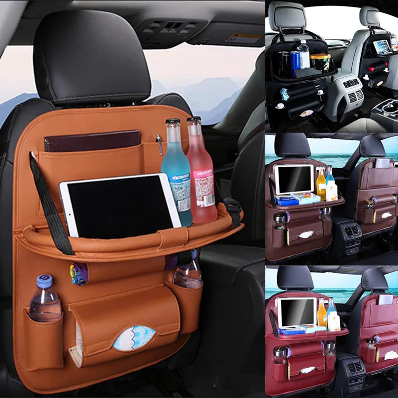 Car Seat Organizer with Foldable Table