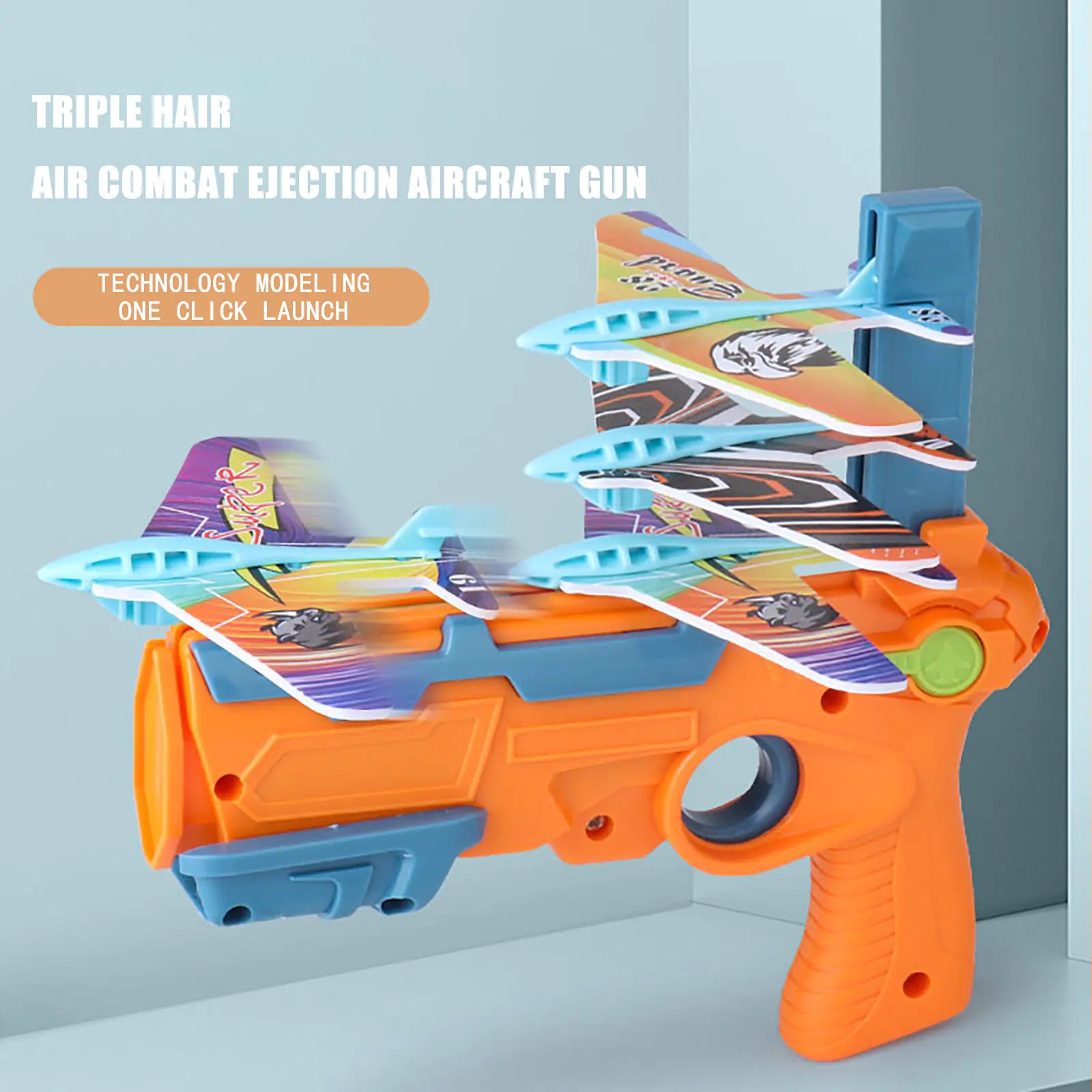 Children's Foam Plane Glider Outdoor Toy Launcher