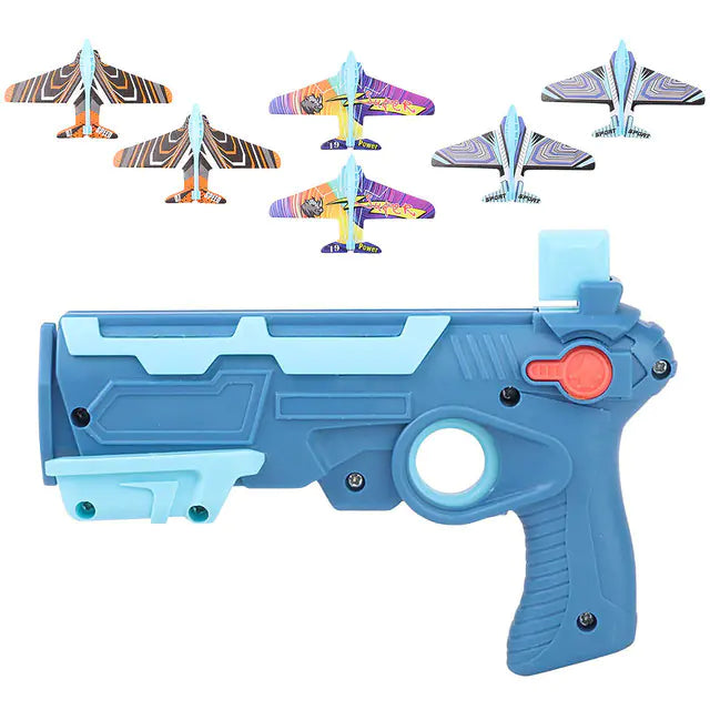 Children's Foam Plane Glider Outdoor Toy Launcher